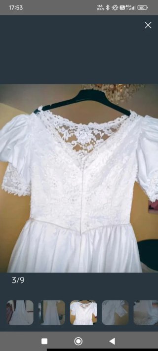 Elegante Vestido Novia Romántico Blanco