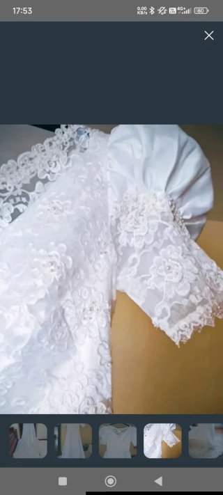 Elegante Vestido Novia Romántico Blanco