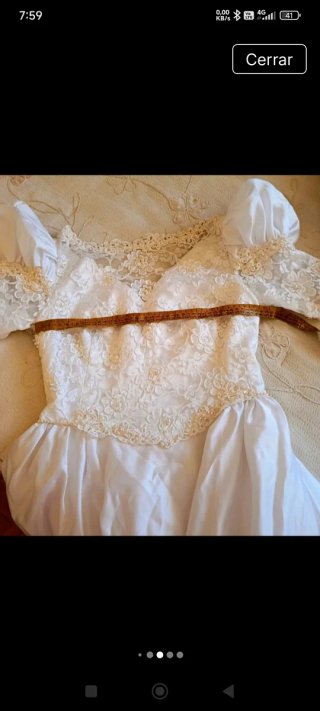 Elegante Vestido Novia Romántico Blanco