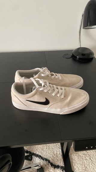 Nike SB Charge Suede Beige/Blanco Talla 44,5