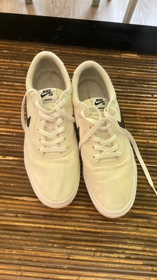 Nike SB Charge Suede Beige/Blanco Talla 44,5