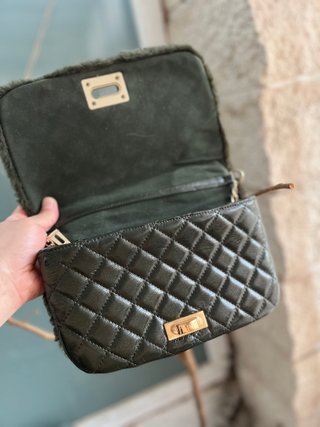 Bolso de mano/hombro verde militar