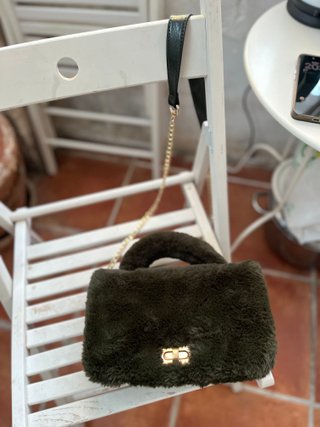 Bolso de mano/hombro verde militar