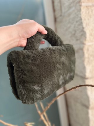Bolso de mano/hombro verde militar