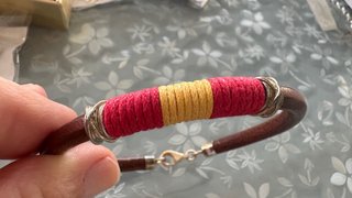 Pulsera Cuero y Plata Ley