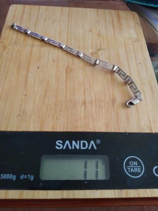 Pulsera de plata auténtica