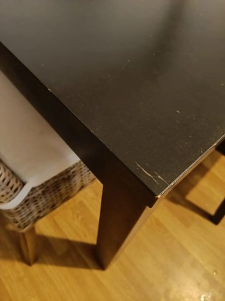 Mesa comedor extensible robusta wengue