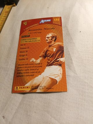 Alessandro Mazzola Calciatore Italia Card