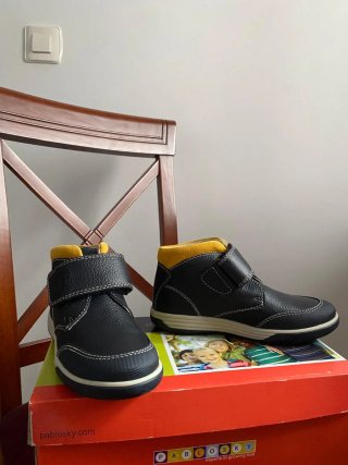 Botas Pablosky niño negro y amarillo