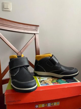 Botas Pablosky niño negro y amarillo