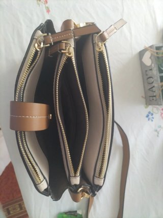 Bolso de mano verano beige y marrón