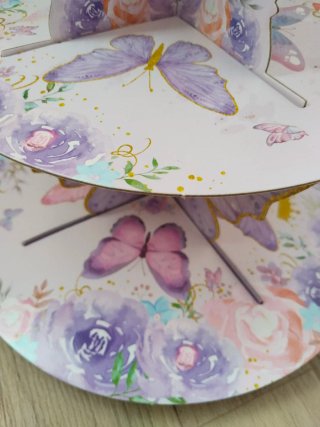 Torre para mesa dulce mariposas