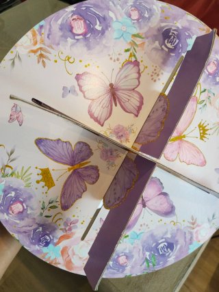 Torre para mesa dulce mariposas