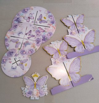 Torre para mesa dulce mariposas