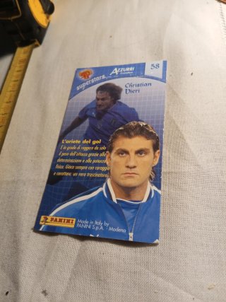 Christian Vieri Azzurri Card