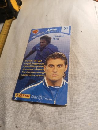 Christian Vieri Azzurri Card