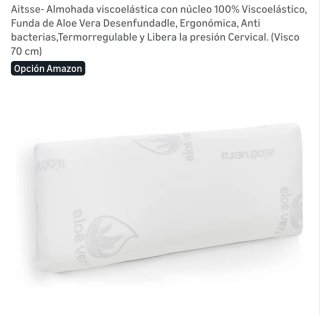 Almohada Viscoelástica Aloe Vera 70cm