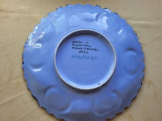 Prato Cerâmica Alcobaça 32cm Florido