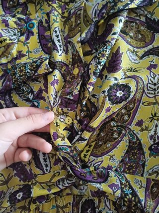 Blusa estampada paisley mujer
