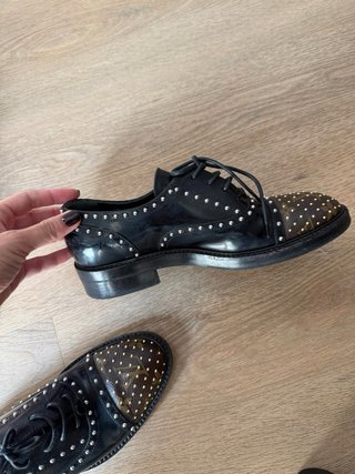 Mocasines Louis Vuitton Tachuelas Marrón Negro
