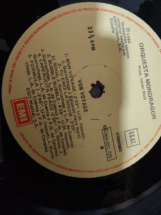 Vinilo Bon Voyage Orquesta Mondragón