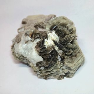 Moscovita natural cristalizada con albita Brasil