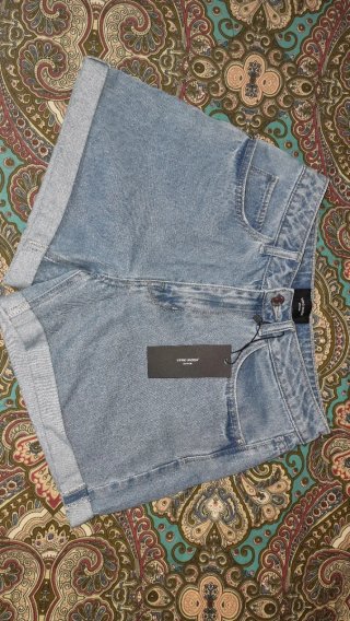 Nuovi shorts in denim blu