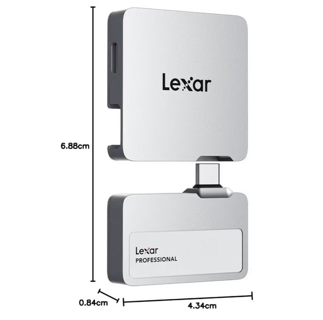 SSD 1TB Lexar Professional Go SSD + HUB USB-C