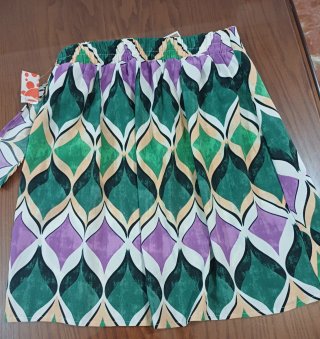 Falda de verano estampada
