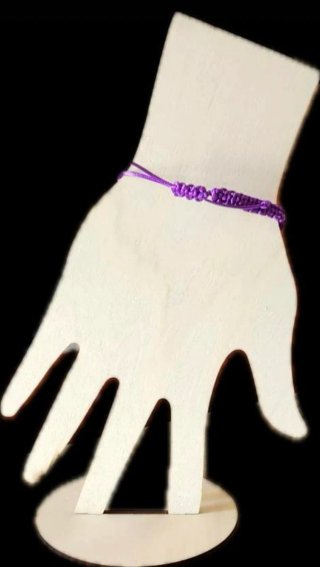 Pulseras tejidas con cruz "buenas vibras"