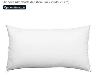 Pack 2 Almohadas Fibra Arinova 75 cm