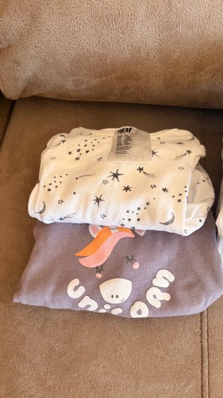 Lote Bodies Bebé Niña Estrellas Unicornio
