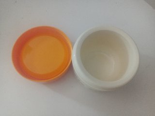 Termo para papilla Jane naranja y blanco