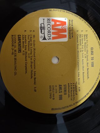 Vinilo Carpenters Close to You