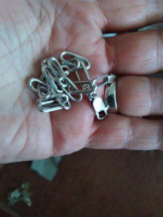Pulsera de plata auténtica con sello