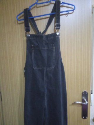Peto vaquero negro talla S