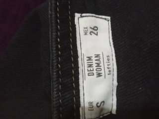Peto vaquero negro talla S