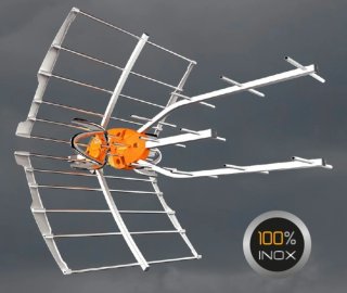 Antena Televes Ellipse Inox + Fuente