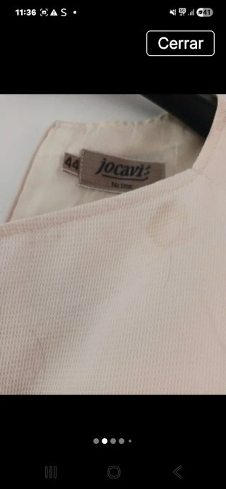 Vestido beige estampado talla única