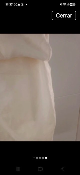 Vestido beige estampado talla única