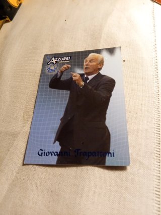 Cartolina Allenatore Italia Giovanni Trapattoni