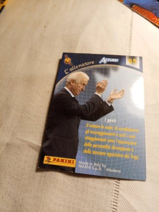 Cartolina Allenatore Italia Giovanni Trapattoni
