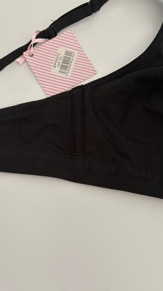 Sujetador Top Negro Sin Aros 75C