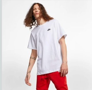 Camiseta Nike M NSW Club Tee Blanca