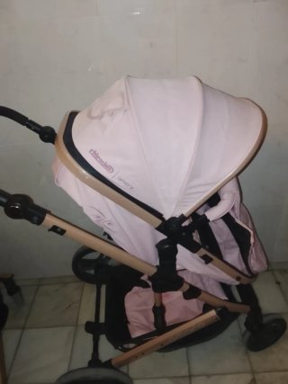 Carro bebé dúo rosa casi nuevo