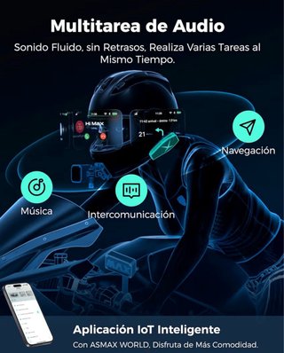 ASMAX F1S Intercomunicador Moto