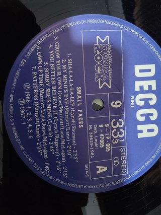 Vinilo Small Faces Historia de la Música Rock