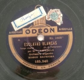Discos de pizarra shellac vinilo 78 rpm tango jazz