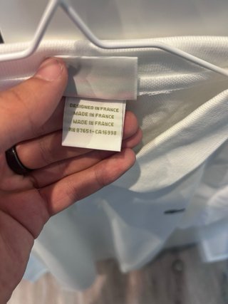 Polo Lacoste Blanco Talla S