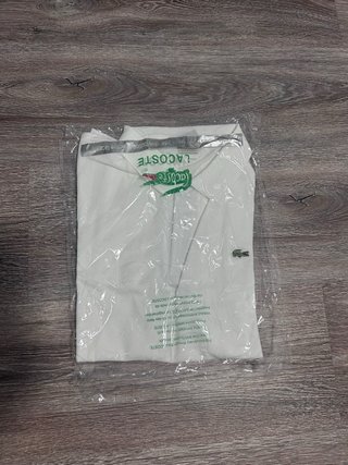 Polo Lacoste Blanco Talla S